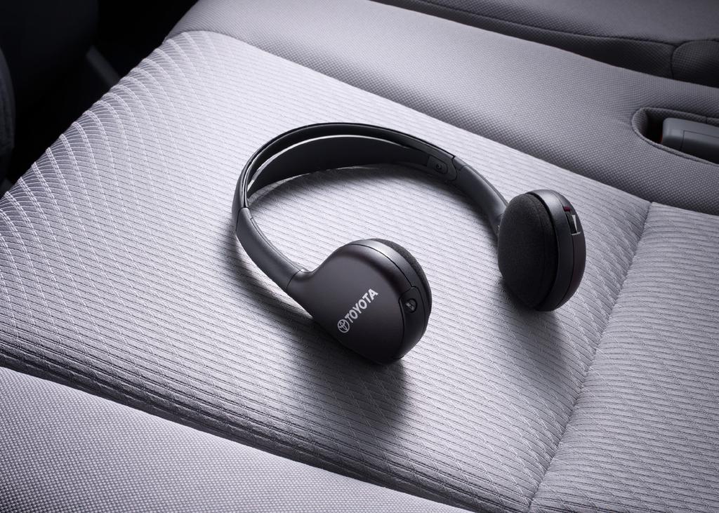 INTERIOR 10 /12 Wireless Headphones Additional wireless headphones let multiple passengers enjoy a personalized experience