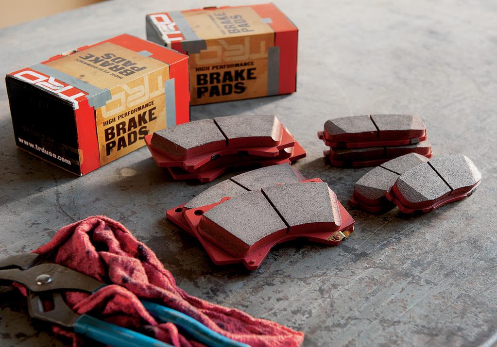 1 /7 TRD Performance Brake Pads The enhanced stopping power from TRD performance brake pads helps decrease stopping distances.