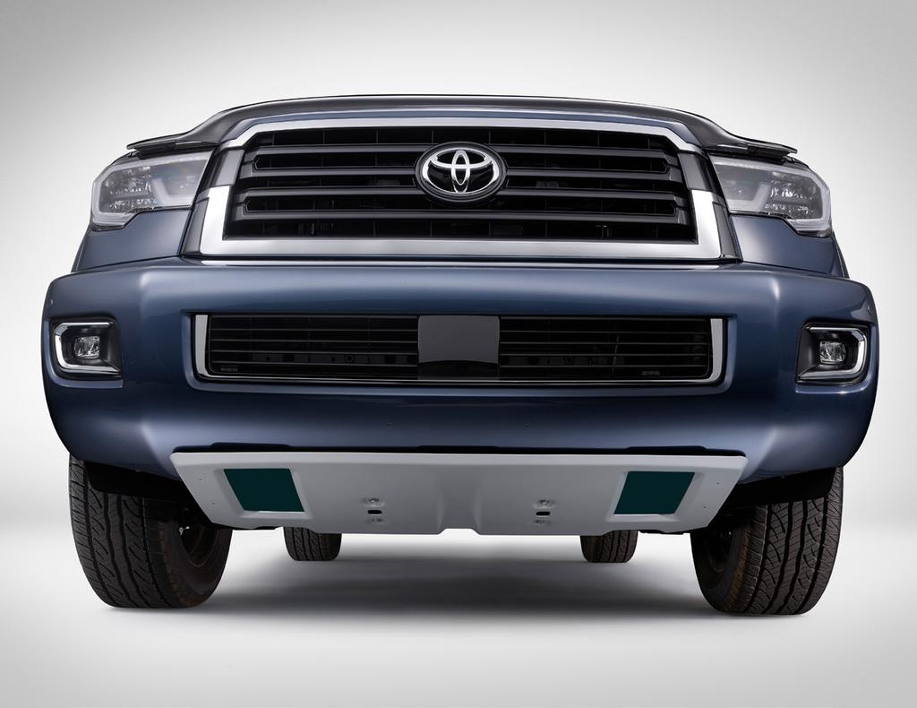 EXTERIOR 2 /5 Front Skid Plate The rugged, precisely engineered front skid plate helps protect your Sequoia s front-end chassis components from