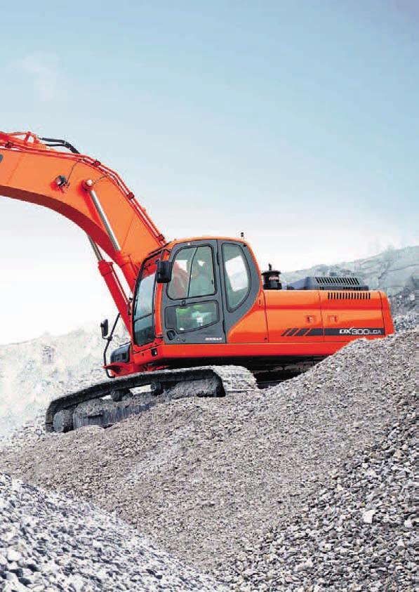 DX300LCA HYDRAULIC EXCAVATOR NOW OFFERING EVEN BETTER VALUE The new DX300LCA hydraulic excavator was