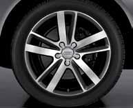 Wheels 18" 6-arm design 255/55 all-season tires 19" 5-arm-structure design 265/50 all-season tires 20" 10-spoke V design 275/45 all-season tires Q7 3.0T Premium, Premium Plus standard Q7 3.