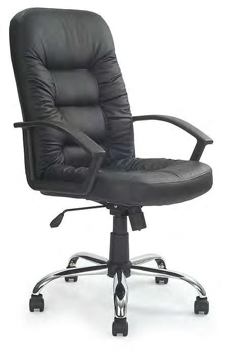 MUNSTER DPA369ATG/L - Leather Leather faced executive w/ rusched upholstery & chrome base Generously proportioned seat and backrest with ruche upholstery for maximum user comfort 720mm chrome base