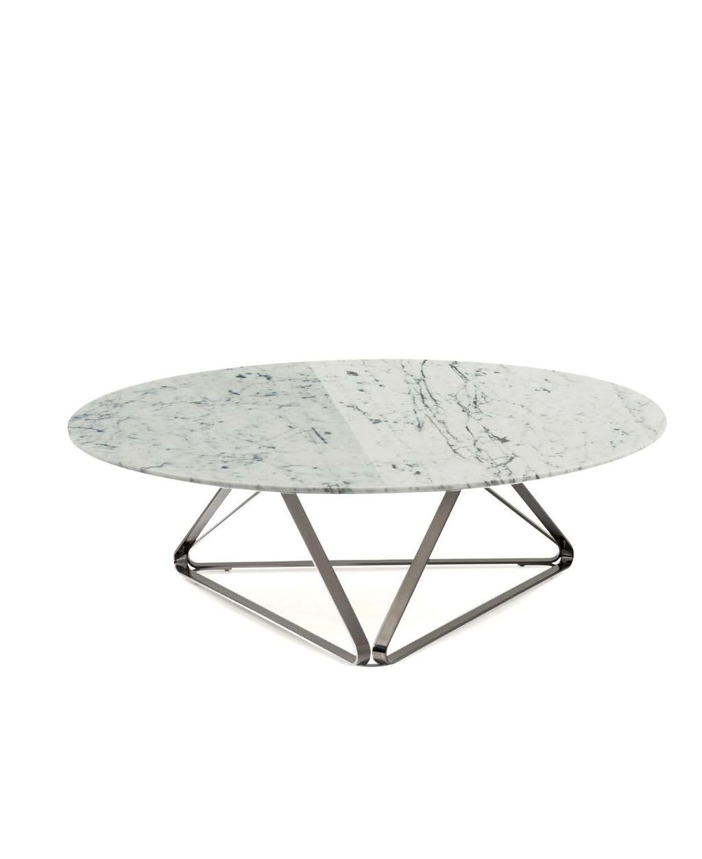 34 TOSCO MARBLE Coffee table, CTT (16M) Stainless steel frame with