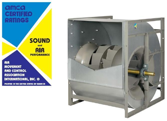 Fan motors are totally enclosed, fan cooled (TEFC) squirrel cage type with class F insulation
