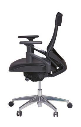 Monaco Ergonomic Chair High back with adjustable lumbar support