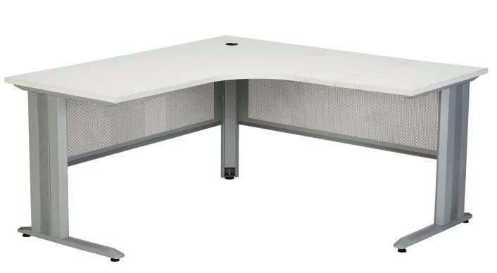 Matrix Range Matrix Office Desk Collection Steel frame for extra durability Adjustable feet to ensure stability