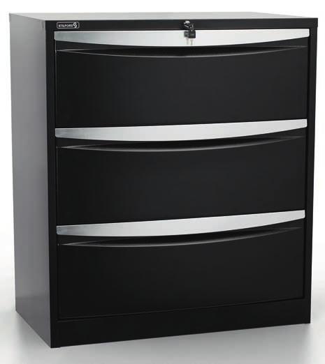 Stilford Lateral Filing Cabinets Fully extendable lockable drawers Anti-tilt mechanism Extra-heavy-duty ball-bearing runners
