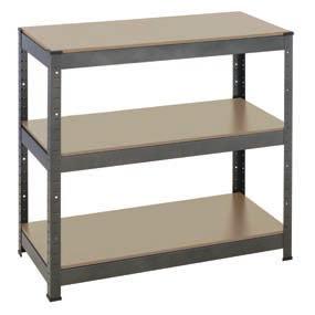 Height-adjustable shelves Weight capacity per shelf: 30kg 3 Shelf 9 W