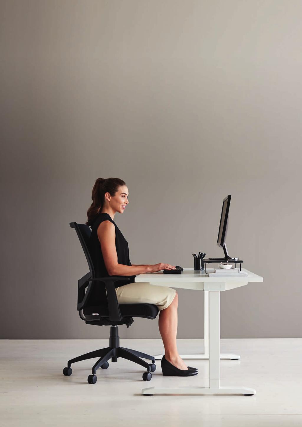 Set up your ergonomic workspace.