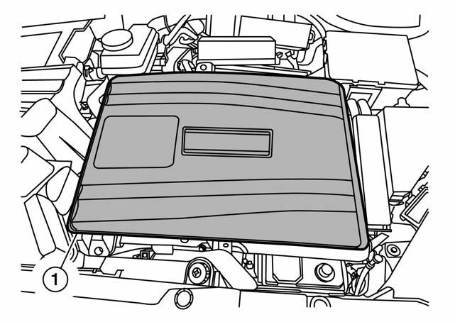 11. Remove traction motor inverter cover(1).
