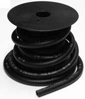 important. COVER & TUBE: Nitrile black. Offers excellent oil, ozone, weather, and abrasion resistance, Helix wire crush resistant. Sizes ⁷ ₈ -2 sold in 5, 10, 25, or 50 increments.