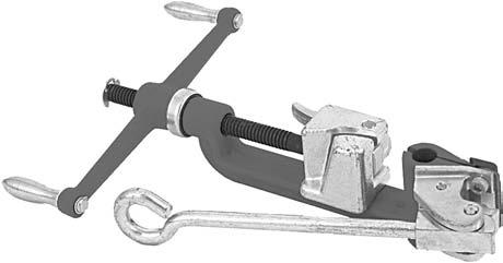 030 25 T-Bolt Clamps Stainless steel band, carbon steel bolt. ³ ₄" wide band, torque rating 70 in/lbs. Vibration resistant and requires no hammering or crimping.