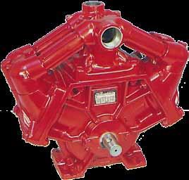 HARDI pump 1303 General specifications Three diaphragm positive displacement pump Base plate incorporated in crankcase Self-priming Can be run dry Can rotate clockwise or anticlockwise Three grease