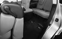 of the seatback and lean back. To bring the seatback forward, pull the handle up and lean your body forward.
