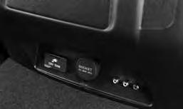 Power outlets are located on the control panel, on the rear of the center console, and in the cargo area 3.