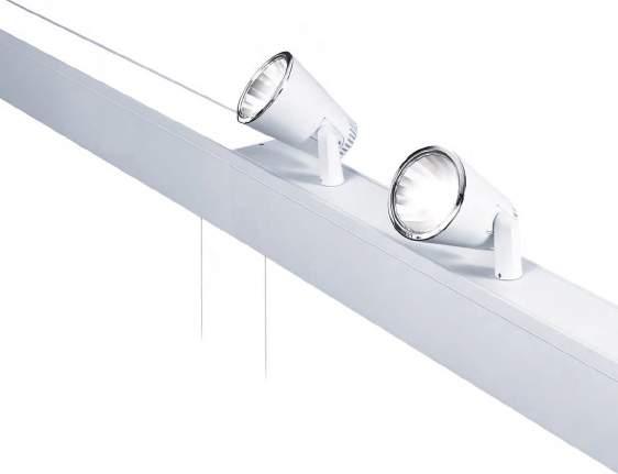 Infinitas Manta Dynamic Single point Zhaga Book 3 LED Power Spot provides distinctive accent lighting Available in a choice of lumen outputs, delivering up to 3880 lumens Efficacies up to 121 lm/w