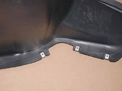 retaining plate 64 Cut out wheel-well inner panel at