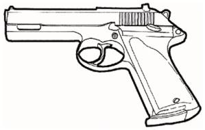 357M (3D6+2) Cost : 190 eb Type : Heavy semi-auto pistol Magazine : 9 LAR Grizzly Cartridge :.