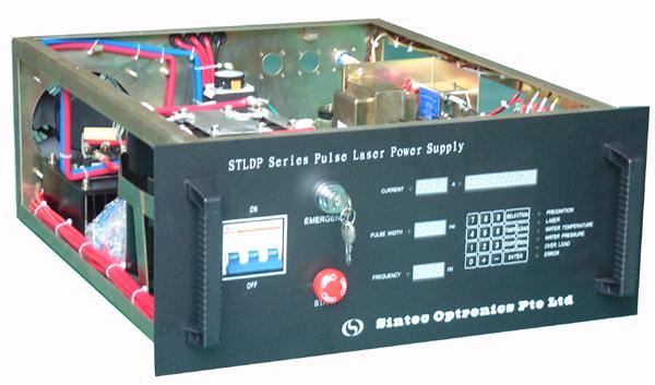 Pulsed Flashlamp Power Supply (STLDP Series) Control box with control panel (Box 1) Capacitor box (Box II) STLDP series pulse laser power supplies are designed to drive xenon lamps in pulse Nd:YAG
