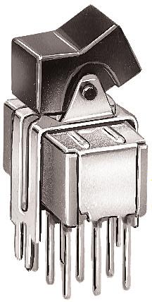TERMINATIONS V4, V9 VERTICAL MOUNT, V-BRACKET V41 VERTICAL MOUNT, V-BRACKET, SNAP-IN PC MOUNTIN 7401J1 BE2 4PDT Not available with I seal option. Available actuators, see pages -11 and -12.