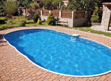of Azuro De Lue pools > High quality with wood colour finish, thickness 0.