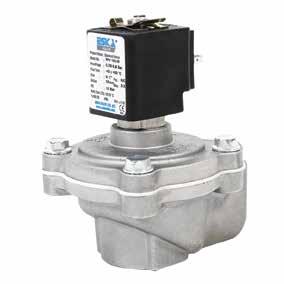 PULSE SOLENOID VALVES EPV 100 PILOT OPERATED, 2/2 WAY, NORMALLY CLOSED, G 3/4 - G1 TECHNICAL SPECIFICATIONS and FEATURES ergized valve goes open position and pressurized air goes by in a while.