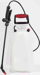 400-1G Economy Sprayer Durable 21 plastic wand and shut-off valve assembly. 34 PVC hose. Easy-to-fill funnel top.