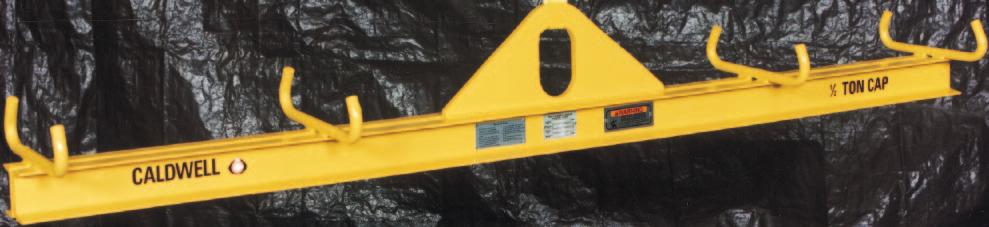 Model 18 - Fixed Twin Basket Sling Lifting Beam C B SPREAD 2 SPREAD 1 A HR T O Designed to be used with slings in a basket hitch. Provides greatest clearance in low headroom applications.
