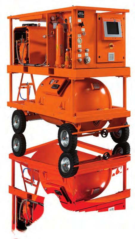 s Mega Series Maintenance devices for large and extra large gas compartments These service carts are our most powerful devices and guarantee quick maintenance of gas compartments.