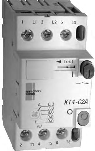 KT4 Manual Motor Starter Ideal for use as a manual starter The KT4 is a manual motor starter that employs the features of power switching, thermal overload protection and control circuit signaling in