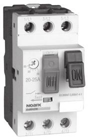 Nonefuss protection with a manual motor starter saves costs, space and ensures a quick reaction under shortcircuit condition, by switching off the motor within milliseconds.