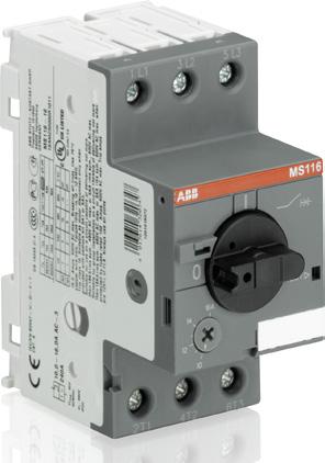 MS116, MS132 manual motor starters 0.10 to 32A with thermal and electromagnetic protection MS116 Manual motor starters (MMS) are protection devices for the main circuit.