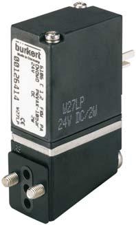 66 /2-way Miniature Rocker Solenoid Valve for pneumatic systems Direct-acting High cycling rate Reduced power consumption CNOMO and Bürkert flange interface Type 66 can be combined with TEX Ex ia on