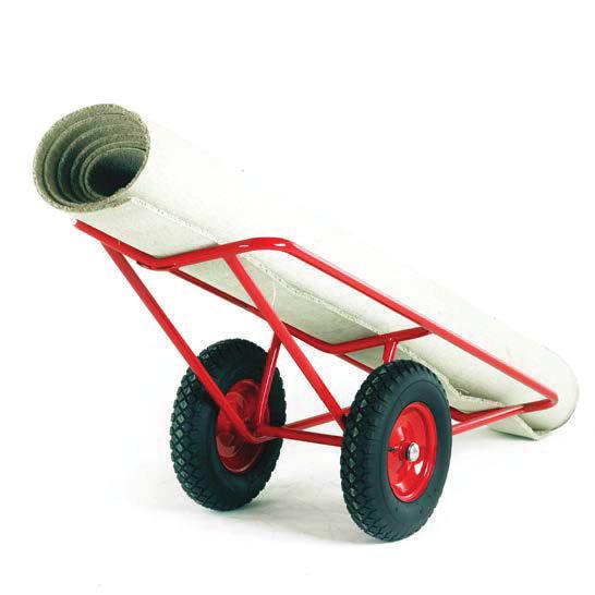 131 Softride Pneumatic Tyres Beam Trolley Capacity 350 kg For easy transportation of long loads in factories, showrooms and