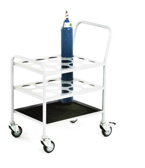 accordance with BS 2718 1979 ON MARKED PRODUCTS Handling Fitted with revolving protective buffers as standard Small Trolley trolley designed to carry either 12