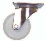 * A comprehensive range of general purpose pressed steel castors with double ball race swivel head construction. Brakes are a total lock brake.