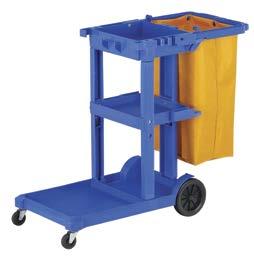 secure trolley for carrying mini-bar supplies. Steel construction with a powdercoated finish.