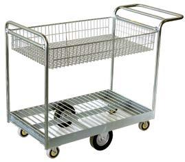 Smaller model also available (SH4) Stock Handling Trolleys These welded steel trolleys are extremely strong and are very popular throughout many industries.