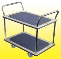 The rocking type wheel configuration allows greater manoeuvrability. Ideal for supermarkets, pack houses, produce outlets etc.