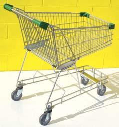 Perfect for use in narow isle spaces, it s fitted with four swivel castors, two with brakes.