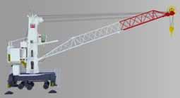 Terex Quaymate M50 Mobile Harbour Crane Entry Model for Small River and Maritime Ports Manufactured in China with quality products and components of Asian