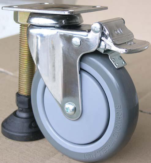 Chrome Durolite Plate Series Castors up to 125kg per castor Truly the best looking durable castor in it s class Features a chrome plated pressed metal frame giving strength and corrosion resistance