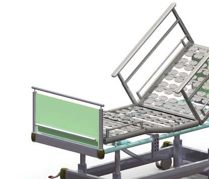 wheel to move, Trolley/ Bed can now be steered more easily.