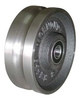 Track s - C Groove up to 280kg per wheel For running track wheels on bars, pipes, angle iron.