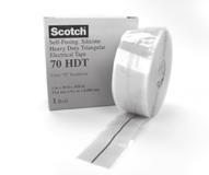 Scotch Self-Fusing Silicone Rubber Electrical Tape 70 Arc and track resistant; selffusing, long lasting silicone