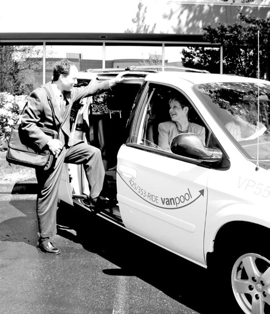 Vanpool A vanpool is a group of 5-15 commuters who ride together in a van provided by the local transit agency.
