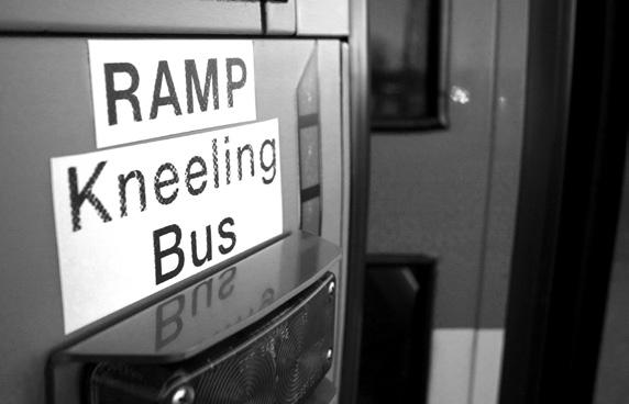 All public buses are accessible for people who use wheelchairs and other mobility devices. Every bus is equipped with a lift or ramp.