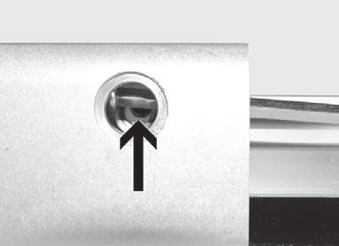 Place the washer on the socket head screw on the right-hand end of the slide-piston connection and apply Loctite 243 to the socket head screw.