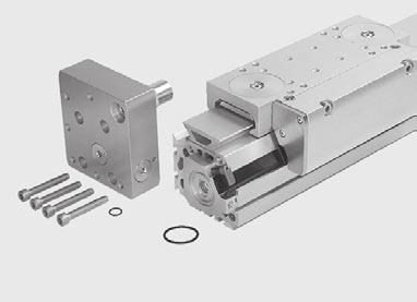 4.2 Linear drives DGC-50/63- -GF 4.2.1 Dismantling the linear drive Place the linear drive on the work surface with the slide facing upwards.