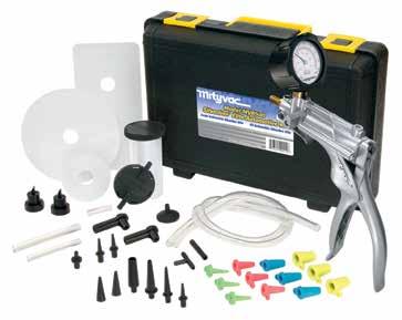 Hand Pump Kits Mityvac pump kits combine our hand vacuum/pressure pumps with accessories carefully selected to provide the most comprehensive kits available for automotive servicing.